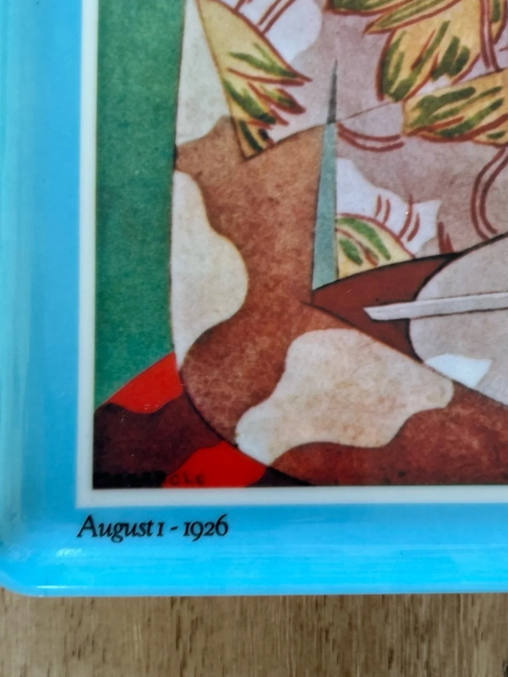Vintage Vogue magazine cover trinket tray  Italian Melamine 12” x 9.5”